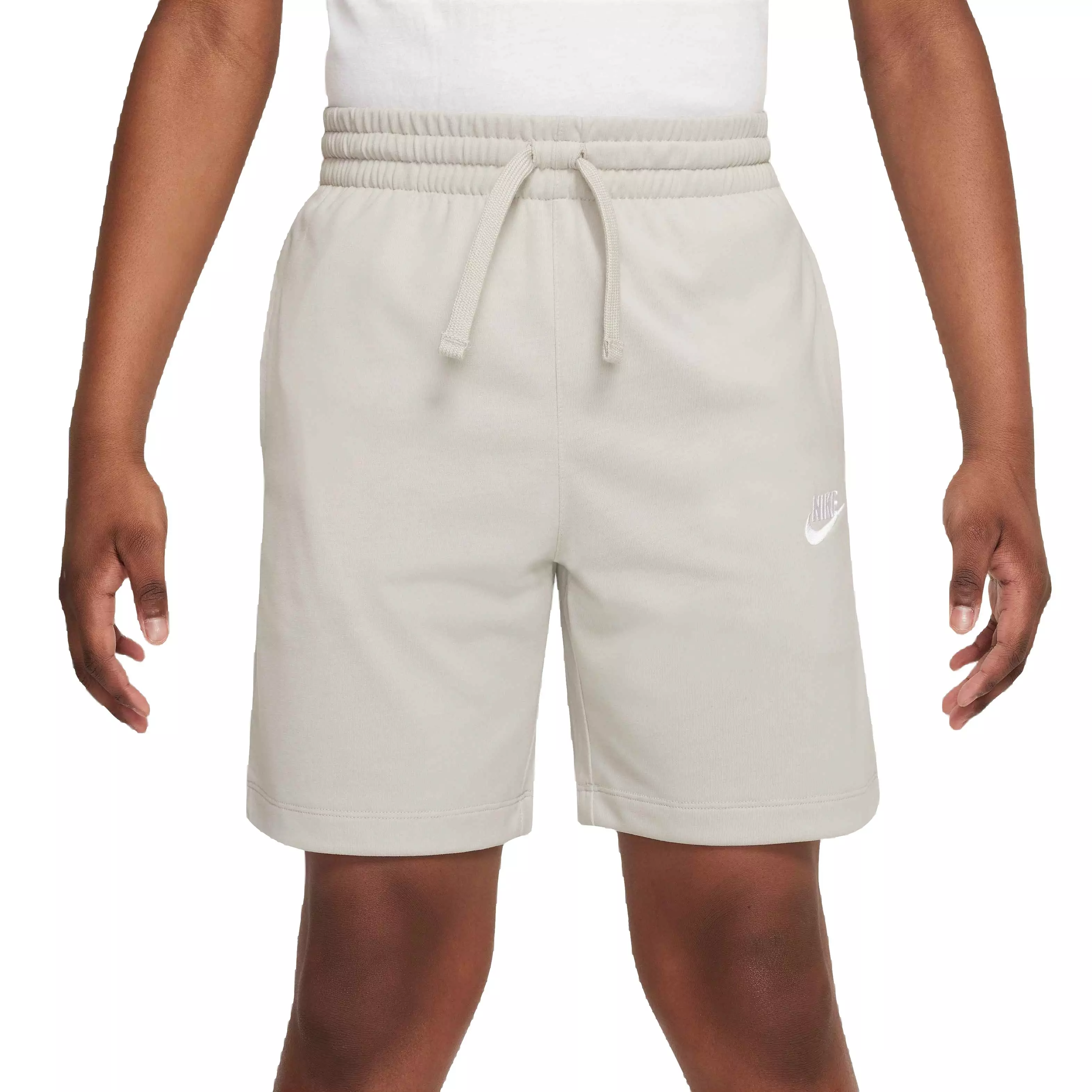 Nike Big Boys Jersey Shorts Light Bone Hibbett